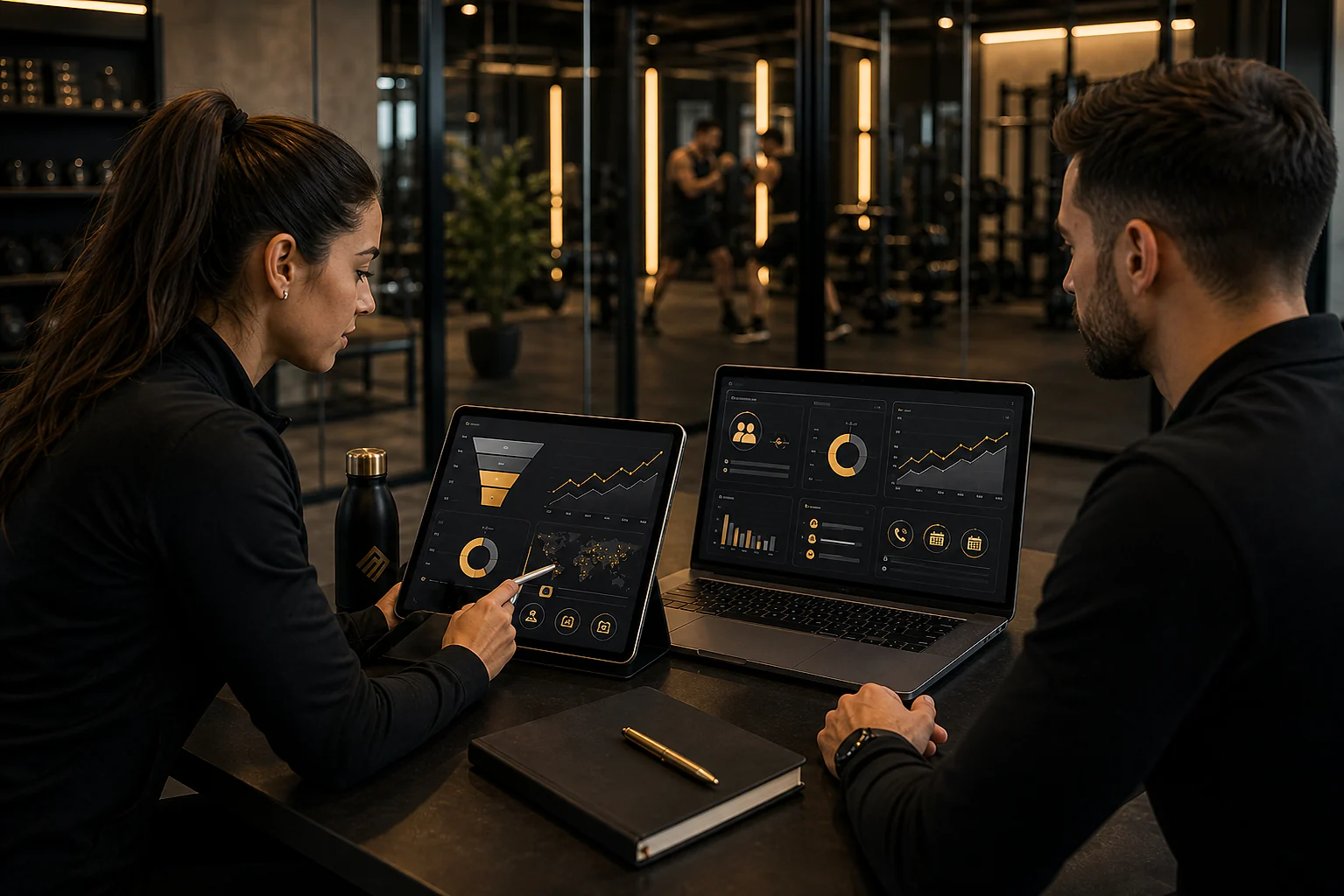 Team wertet eine lokale Performance-Marketing-Kampagne aus
